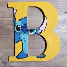 the letter b is painted like an elephant