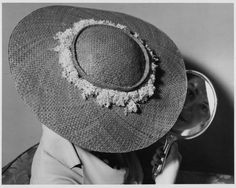 Elsie Krassas lauhala hat decorated with dried limu (seaweed). Hawaiian Print, July 4, The Pacific, Style Guide