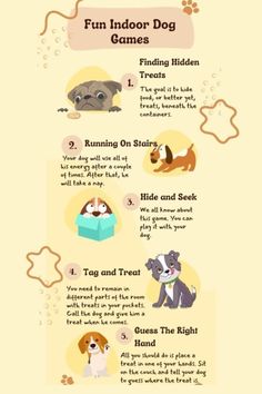 an info sheet with dogs and their names