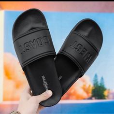 Summer Men Outdoor Slippers Letter Clogs Flip Flops Casual Rubber Slippers For Male Indoor Home Slides Men's Beach Sandal 0000048 Brand New No Box. New Never Used Palm Slippers, Male Slippers, Mens Sandals Beach, Rubber Slippers, Slide Slippers, Outdoor Slippers, Womens Clogs, Beach Sandals, Flip Flop Sandals