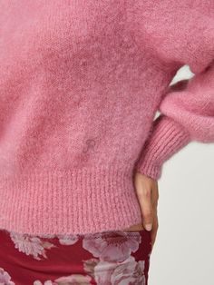 Sweater.


 * Blush color 
 * Contains super kid mohair 
 * Lace under a V-neckline 
 * Made in Italy Lipstick Palette, Lip Palette, Skin Care Tutorial, Jeanne Damas, Color Blush, Terry Towel, Knitted Coat, Blush Color, Beauty Sets