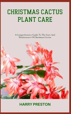 christmas cactus plant care book cover