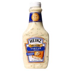 a bottle of heinz's premium tartar sauce