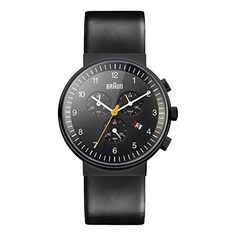 Men's Wrist Watches - Braun Mens BN0035BKBKG Classic Chronograph Analog Display Quartz Black Watch * You can find more details by visiting the image link. (This is an Amazon affiliate link) Braun Watches, Braun Design, Herren Style, Dieter Rams, Mens Chronograph, Wrist Candy, Time Is Now, Buy Watches