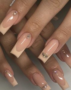 Ongles Beiges, Brown Acrylic Nails, Nagellack Trends, Beige Nails, Designs Nail, Simple Nail