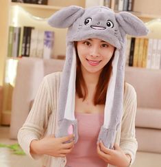 Color: 16, Ships From: China, Size: 30x50cm Funny Hats, Kids Toys For Christmas, Funny Toys, Balloon Hat, Retro Costume, Hat Cartoon, Plush Hat, One Piece Jumper, Bunny Hat