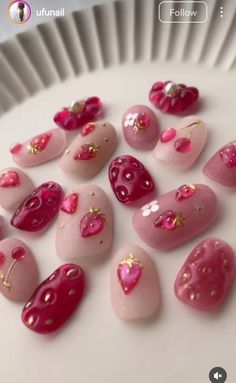 Korean Nails, Pretty Gel Nails, Really Cute Nails, Kawaii Nails, Dream Nails, Funky Nails, Pretty Acrylic Nails, Dope Nails, Cute Acrylic Nails