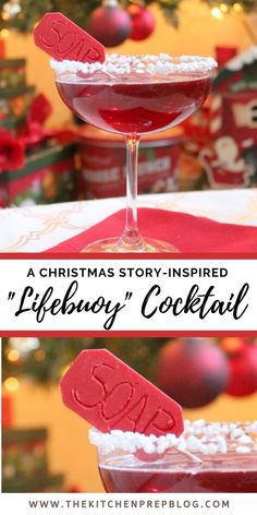 a christmas story inspired lifebuoyy cocktail