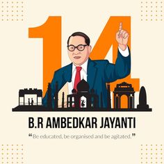 an advertisement for b r ambedkar javanti