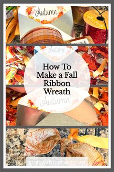 how to make a fall ribbon wreath