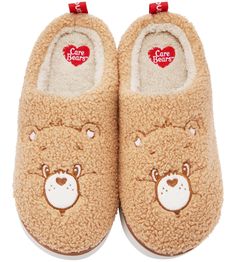 PRICES MAY VARY. [Warm and Cozy Texture] The warm fleece lining will keep your feet like a cozy blanket in winter. High quality and ultra-soft plush lined house slippers suitable for wearing at home. [Fluffly inside & outside] Warm, soft and comfortable like a cushion. Provides extra soothing comfort and warmth for your feet. Less fatigue and pressure on feet after a long day work! [Officially Licensed for Care Bears] Premium quality and stylish design. Our indoor slippers provides the best expe Bear Slippers, Men Slippers, Gift Inspo, Rainbow Star, Slippers Cozy, Strong Love, Care Bear, Bear Design, Care Bears