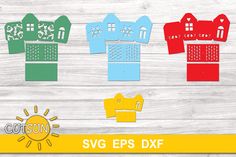 paper cutouts of houses and buildings with sun on wood background for svg eps dxf