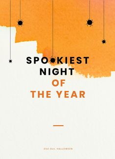 the cover of spookest night of the year, with orange and yellow background