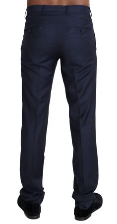 DOLCE & GABBANA Absolutely stunning, 100% Authentic, brand new with tags Dolce & Gabbana dress pants crafted from wool blend features slim fit with button and zip closure. Style: Skinny dress trouser Color: Navy Blue Fitting: Slim fit Zip and button closure Logo details Made in Italy Navy Blue Dress Formal, Formal Men, Gabbana Dress, Blue Dress Formal, Dolce Gabbana Dress, Men Trousers, Navy Blue Dress, Modern Gentleman, Slim Fit Pants