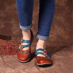 Category:Flats; Upper Materials:Faux Leather; Embellishment:Flower; Season:Summer,Spring   Fall; Heel Type:Flat Heel; Gender:Women's; Toe Shape:Round Toe; Style:Vintage,Casual,Comfort; Heel Height(inch):<1; Outsole Materials:PU; Occasion:Daily; Closure Type:Loafer; Pattern:Color Block; Listing Date:08/01/2023; Production mode:External procurement; 2024 Trends:Comfort Shoes,Plus Size; Foot Length:; Foot Width:; SizeChart1_ID:2:184043; Size chart date source:Provided by Supplier. Clarks Women, Chunky Heel Sandals, Striped Shoes, Embellished Flats, Orthopedic Shoes, Flats Patterns, Casual Flat Shoes, Chunky Heels Sandals, Casual Date