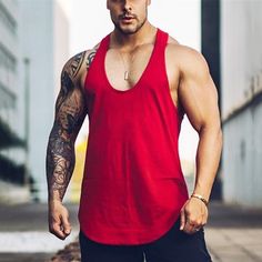 Gym Workout Bodybuilding Sports Mens Racer Back Tank Tops Sleeveless Fitness Muscle Vest Summer Mesh Gym Tank Tops Men, Racer Back Tank Tops, Men's Muscle, Keep Fit, Sleeveless Shirt, Racer Back, Gym Workout, Sport Fashion, Gym Workouts