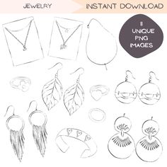 the instructions for how to draw jewelry