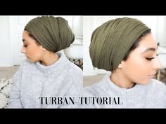 Hair Turban Tutorial, How To Make Turban, Tie A Turban, Jersey Turban, Turban Tutorial, African Hair Wrap