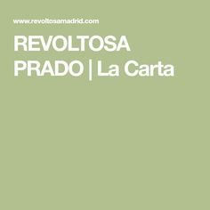 the words revolosa prad la carta are in white on a green background