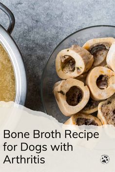 the bone broth recipe for dogs with arthriis is ready to be eaten