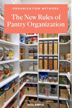 the new rules of pantry organization