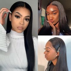 Alipearl Hair Straight Lace Front Wigs LY Lace Wig Invisible Knots Real Human Hair Wigs Pre Plucked Invisible Lace Wigs Lace Front Wigs Straight, Real Human Hair Wigs, Wigs Straight, Natural Hair Wigs, Straight Wigs, Invisible Lace, Straight Lace Front Wigs, Hair Straight, Body Wave Hair