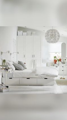 the bed frame with storage, white queen size