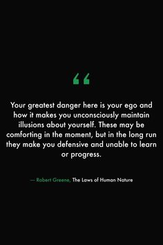 a quote from robert greene on the dangers of human nature