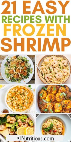 21 Best Frozen Shrimp Recipes For Quick, Easy Dinners Shrimp For Lunch, Dinner Recipes With Shrimp Easy, Frozen Shrimp Meal Prep, Meal Ideas Shrimp, Easy Meals Shrimp, Shrimp Quick Meals, Easy Dinner Ideas With Shrimp, Easy Dinners With Shrimp, Shrimp Entrees Dinners