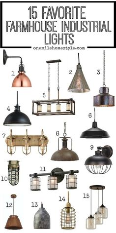 the top ten favorite farm house industrial lights in this post is an info sheet for how to