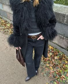 Thrift Style, Cold Outfit, Afghan Coat, Winter Fit, Vintage Thrift, Winter Outfit Inspiration, October 27, Outfit Inspiration Fall