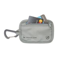 Keep your valuables out of sight, yet still easily accessible to only you - with the RFID Blocking Clip Stash Pouch, a clever belt wallet. Constructed of lightweight nylon material, it feels smooth against your skin. More importantly, it protects you against electronic identity theft and pickpocketing. With a lining to specifically prevent unauthorized scans of your credit cards, the RFID-blocking material will ensure that your personal information won't be lifted. Cards can carry chips that can transmit personal and financial information to an e-reader. With an e-reader in hand, an identity thief can scan your information simply by walking by you. Pack each day with the peace of mind that comes from carrying the Travelon RFID Blocking Clip Stash Pouch.Features: Rfid BlockingPocket Types: Travelon Bags, Belt Wallet, Stadium Bag, Anti Theft Bag, Waist Pouch, Rfid Wallet, Identity Theft, E Reader, Travel Wallets