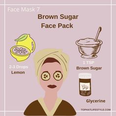 Glycerin Face Mask Diy, Glycerin Face, Homemade Face Pack, Lemon Face Mask, Natural Antibiotic, Healthy Hacks