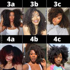 3 A Hair Type, Curl Hair Types, 4c Layered Hair, 4c Type Hair, Hair Chart Texture, Twist Out On Blown Out Hair Natural, Different Hair Types Black Women, Types Of Afro Hair, 3 B Hairstyles