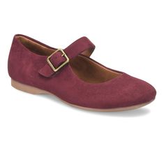 Step into comfort and style with the Eurosoft Kendal Mary Jane casual flats. These versatile shoes feature a rounded toe and a hook-and-loop closure for a secure fit, making them perfect for everyday wear. The buckle accent adds a touch of elegance to your casual look. From Eurosoft. Casual Work Flats With Buckle Closure, Casual Workwear Flats With Buckle Closure, Casual Mary Janes With Buckle Closure And Low Heel, Casual Mary Janes With Buckle Closure And Round Toe, Casual Mary Janes With Buckle Closure, Casual Flats With Buckle Closure For Fall, Casual Flat Mary Janes With Buckle Closure, Vintage Mary Janes With Buckle Closure For Spring, Spring Mary Janes With Flat Heel, Medium Width