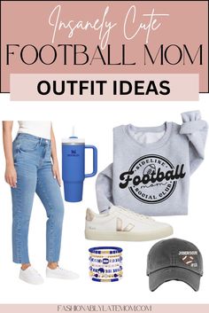 Get inspired with these Football Mom outfit ideas that elevate Women's Fashion with a touch of Sporty Fashion flair. Perfect for casual game days, these Women's Style tips offer trendy yet practical options for every football season event. Football Mom Outfit, Football Mom, Social Club, Mom Outfits, Football, American Football