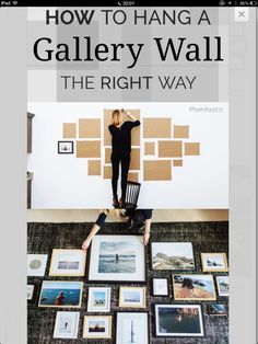 an instagram page with pictures on the wall