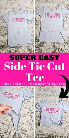 the instructions for how to make a super easy t - shirt