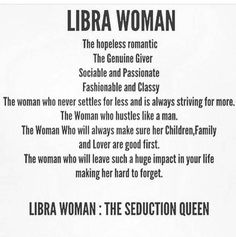 a woman's poem with the words libra woman on it