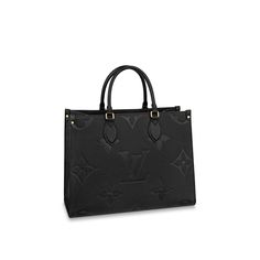 LOUIS VUITTON® - Onthego Mm - Black Louis Vuitton Taschen, Tas Lv, Onthego Mm, Louis Vuitton Onthego, Sac Louis Vuitton, Louis Vuitton Totes, Louis Vuitton Designer, Designer Totes, Luxury Designer Handbags