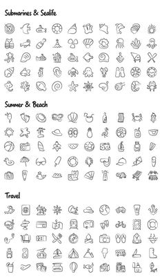 the different types of food and drink icons