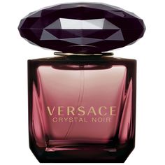 Versace Crystal Noir is a sumptuous fragrance, the olfactory equivalent of a long train on a fabulous evening dress. Multi-faceted like a diamond, sensual and enticing, daring yet reassuring. Versace Crystal Noir is a magical fragrance - ethereal yet carnal, an ultra-feminine Floral Amber scent. Its olfactory pyramid is deliberately minimalist in order to enhance the intrinsic elegance of the ingredients.   Top notes of cardamom, pepper and ginger give way to a heart of fresh, crisp, fragrant gardenia alongside peony and orange flowers. This has been blended with base notes of sandalwood, musk’s and amber that is purified almost to transparency for a sensuous and seductive result. It is a combination that creates a wonderful contradiction, like the two sides of every woman: sweet and sensu Versace Parfum, Versace Fragrance, Versace Bright Crystal, Perfume Floral