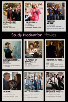 the movie poster for study motivation movies