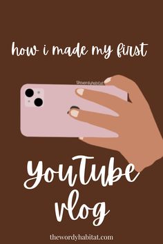 how i made my first youtube vlog Ideas For First Youtube Video, Starting A Vlog Youtube, First Vlog Ideas, Starting A Youtube Channel Aesthetic, How To Make Videos For Youtube, How To Start Vlogging, Vlogtober Video Ideas, How To Start Vlogging Youtube, How To Vlog