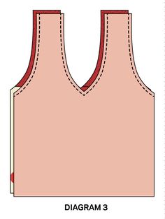 the front and back view of a tank top sewing pattern, with measurements for each side