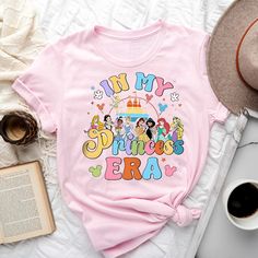 In My Princess Era Shirt, Princess Characters Shirt, Princess Squad T-Shirt, Magic Kingdom Tee, Gift For Bestie, Girl Trip Matching Shirt LS2404 Thank you for choosing our store! My goal is to provide you with a pleasant shopping experience, and I am always available to assist you. If you have any special requests or questions, please do not hesitate to message me, and I will respond as soon as possible. Here is some helpful information to guide you: HOW TO ORDER: Select your desired color and s Disney Shirts Princess, Princess Squad, Princess Era, 7 Birthday, Disney Princess Shirts, Gift For Bestie, Girl Trip, Princess Shirt, Disney Things