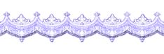 a purple and white lace pattern on a white background