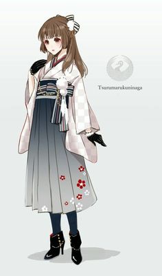 an anime character with long hair wearing a dress