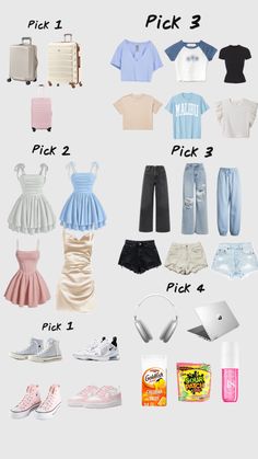 Vacation Packing Lists, Preppy Shopping, Preppy Style Outfits, Trip Essentials Packing Lists, Sleepover Outfit, Cute Easy Outfits For School, Cute Fits For School, Europe Clothes