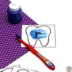 This Tooth Brushing Alphabet Activity is a fun multi-sensory letter knowledge activity for your pre-readers! Letter Activity, Brush Letter, Tooth Brushing, Alphabet Activity, Letter Recognition Activities, Pre Reading Activities